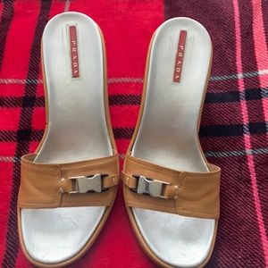 Carmel leather wedge sandals
